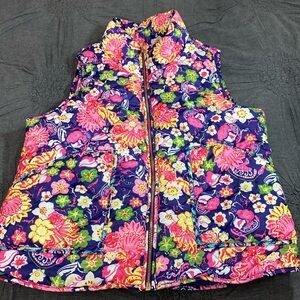 Peach Love California Floral Vest - Multicolor